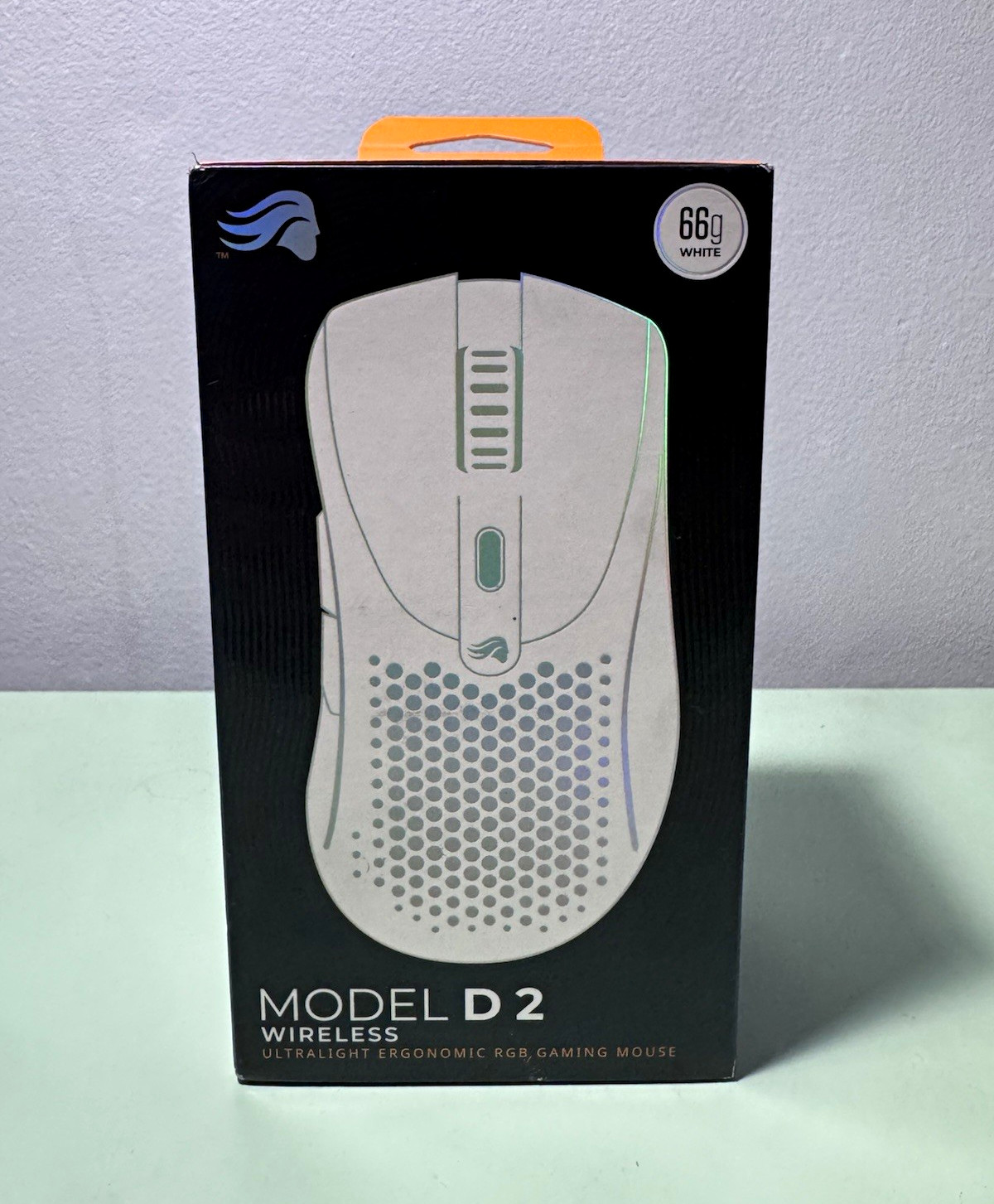 Glorious Model D 2 Wireless Gaming Mouse Ergonomic RGB White