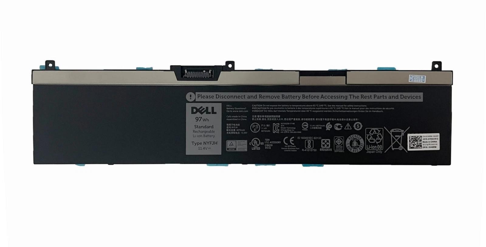 NYFJH Battery Genuine Dell Precision 7530 7540 7730 7740 P74F P34E Series 97Wh