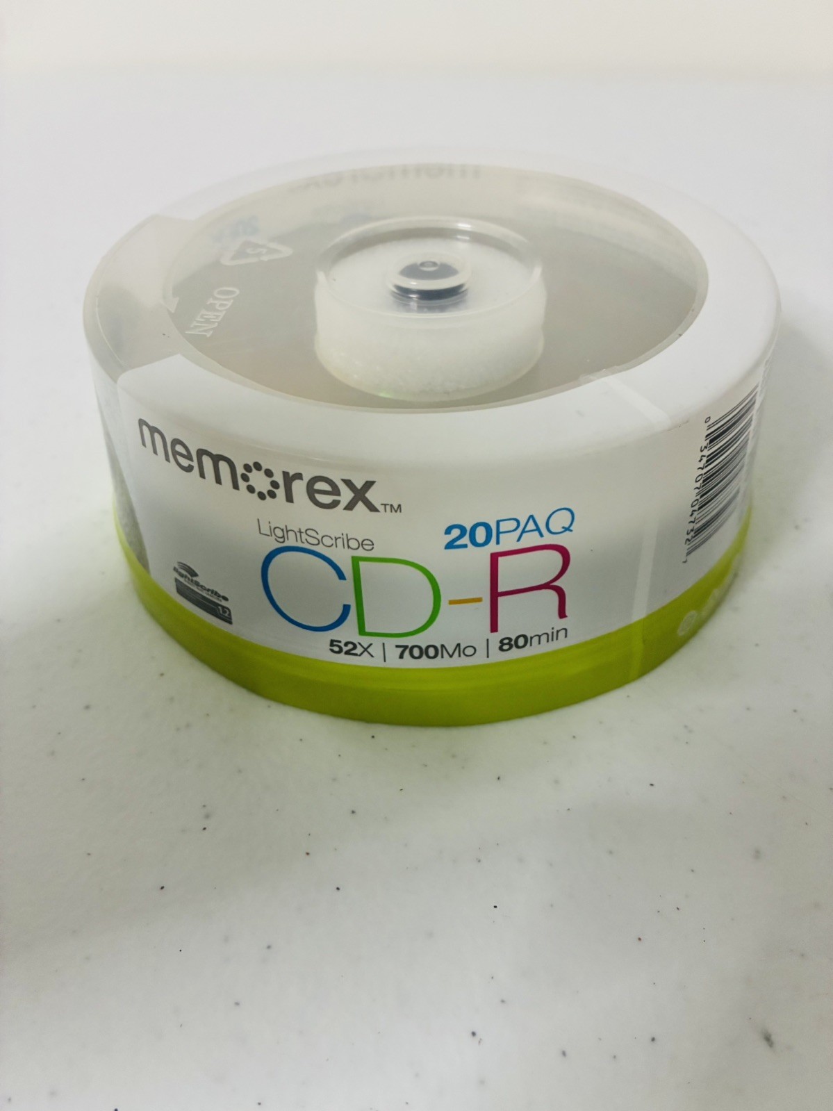 Memorex LightScribe CD-R 52X 700MB 80min 20 Disc Pack NEW SEALED