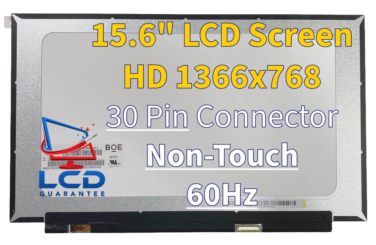 HP 15-FD0106DS 15.6" HD 60Hz Non-Touch Laptop LCD Screen