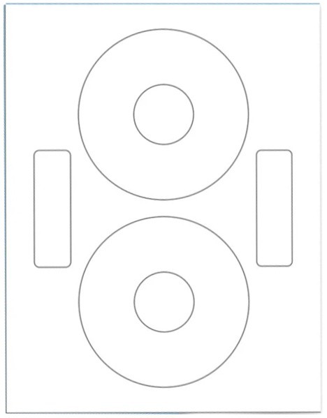 200-Pak Matte Finish NEATO FORMAT CD/DVD Labels (100 sheets, 2 per sheet)