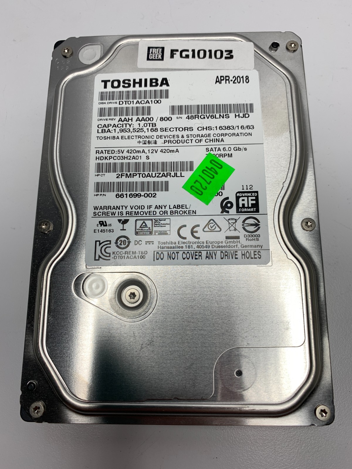 TOSHIBA | 1TB | DT01ACA100