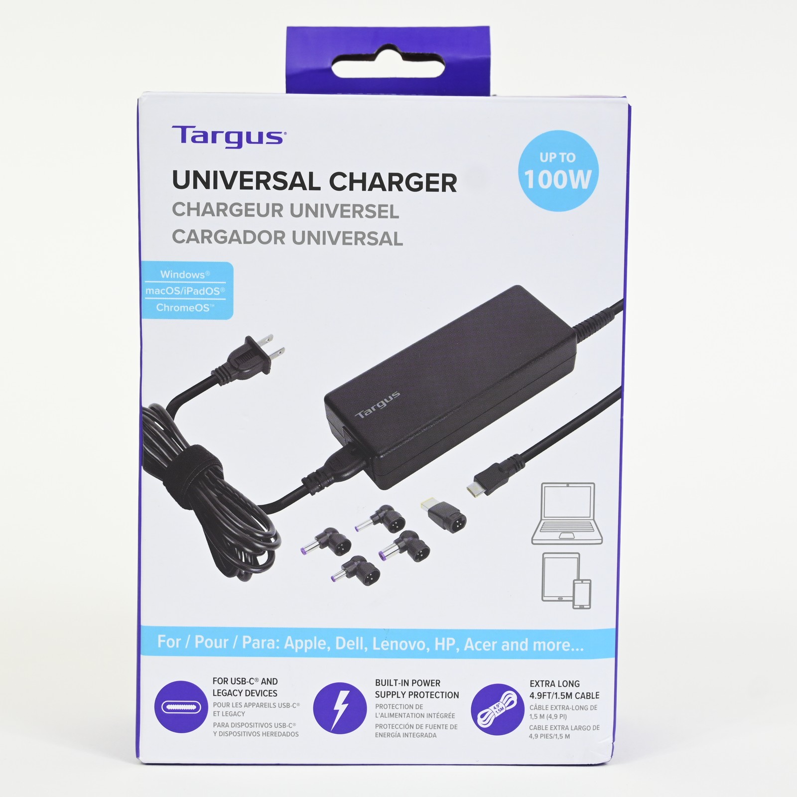 Targus Universal Charger Including all USB-C Devices - Black - Open Box