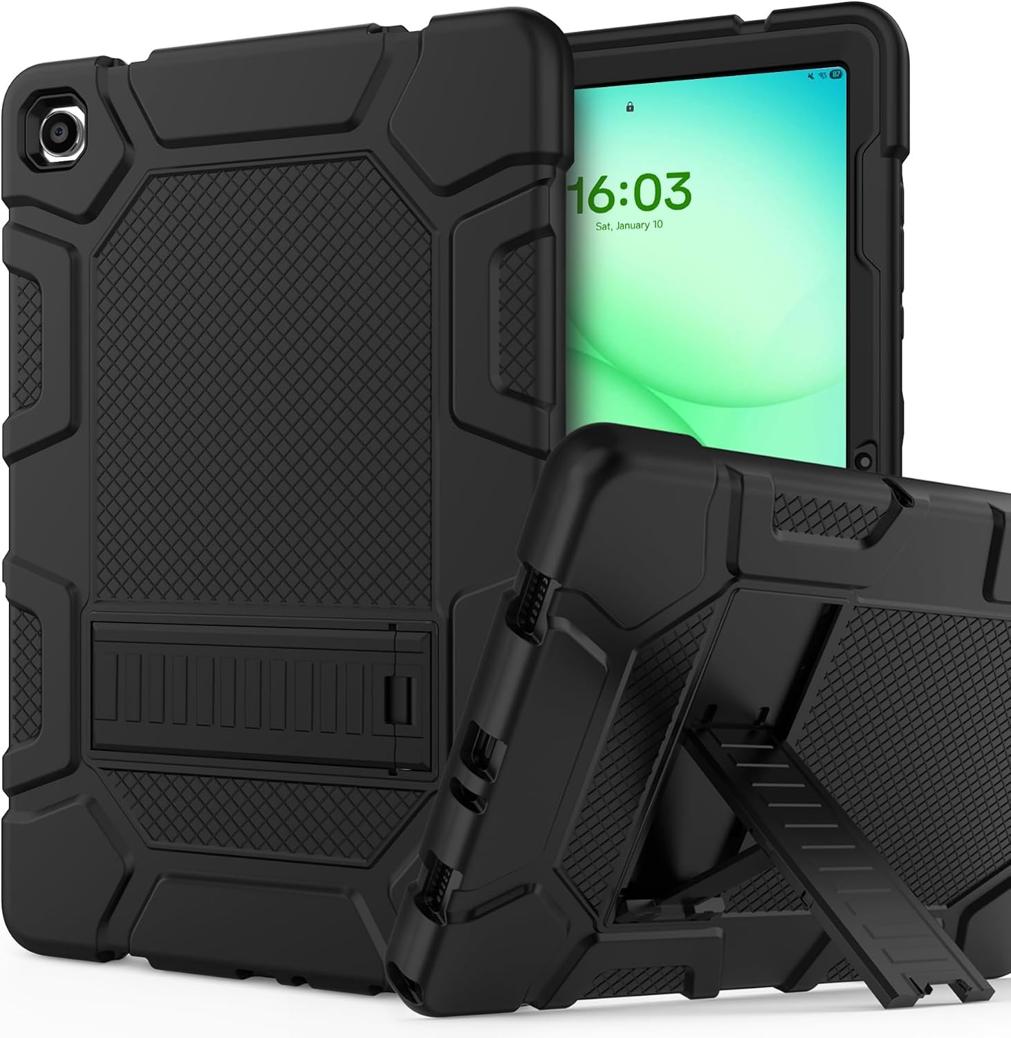 Case for Samsung Galaxy Tab A11+ / A9+ Plus 11" Shockproof Case, Black
