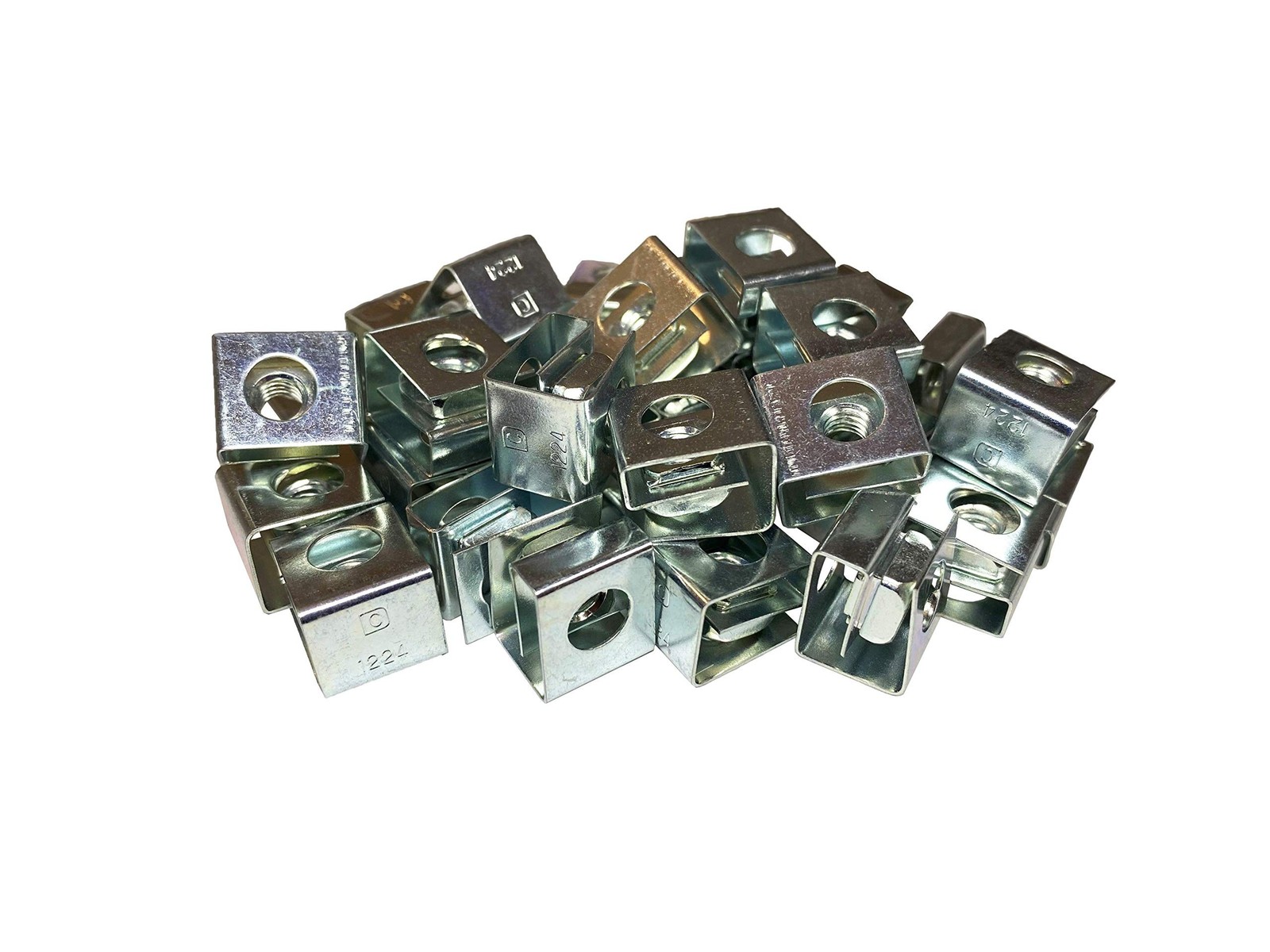12-24 Slide-on Cage Nuts | Zinc | 25 Pack | RackGold