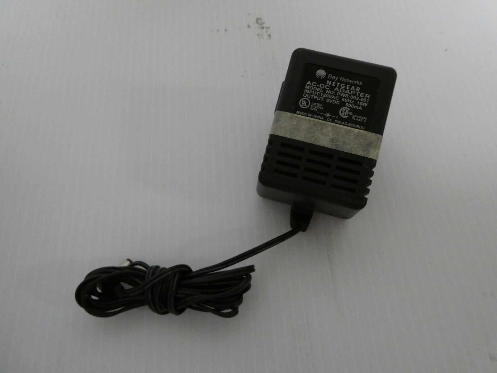 NETGEAR PWR-002-001 5V DC 800mA Bay Networks AC Adapter Power Supply