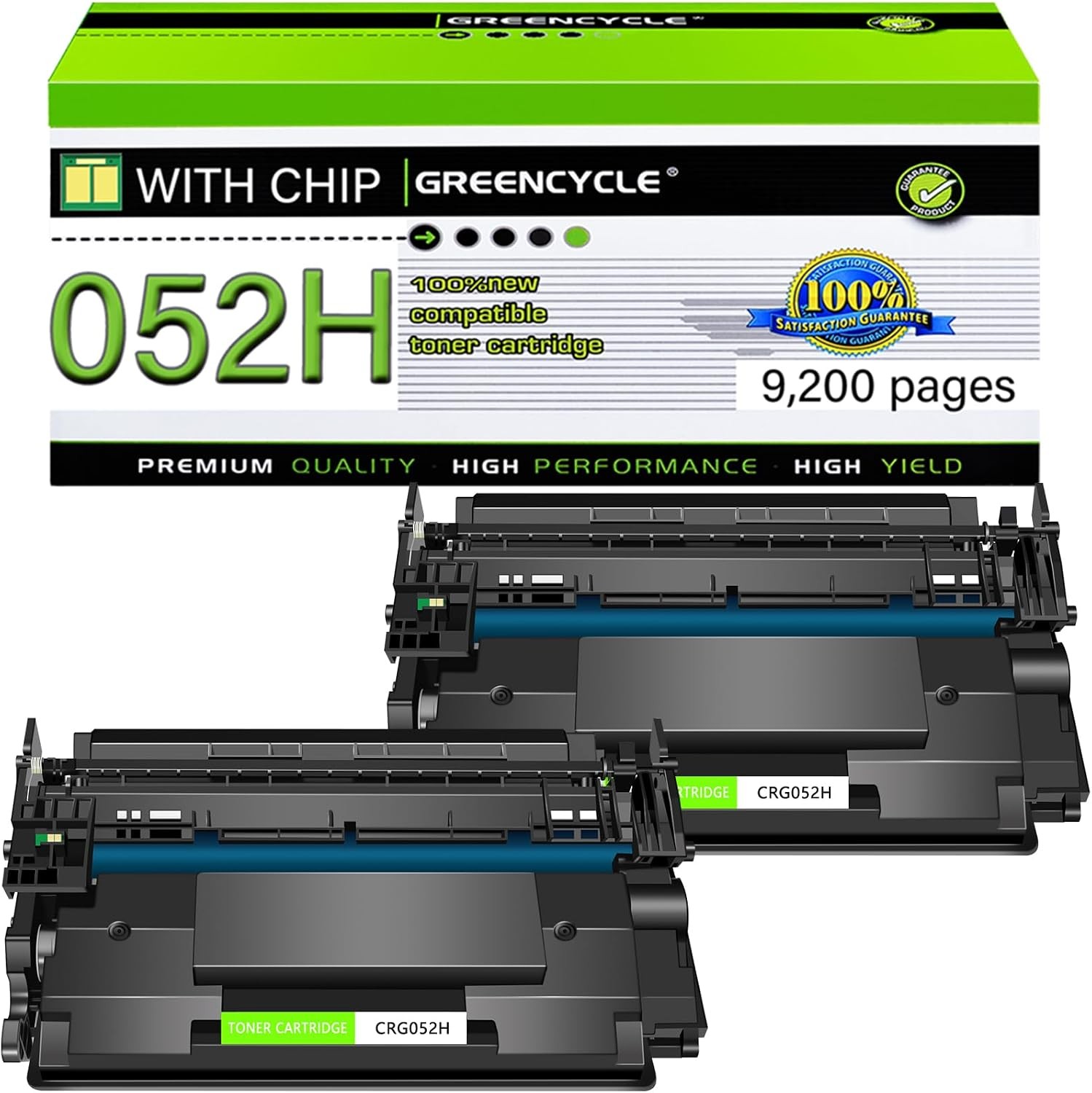 2 Pack CRG 052H Toner Compatible for Canon image CLASS LBP215dw LBP212dw LBP215x