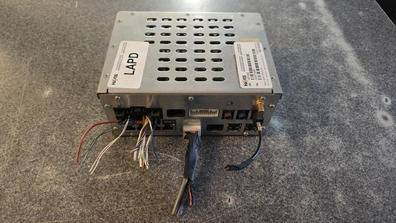 Havis ICS LAPD GSM70069 Lectronix MFD Computer Ford Police Interceptor 