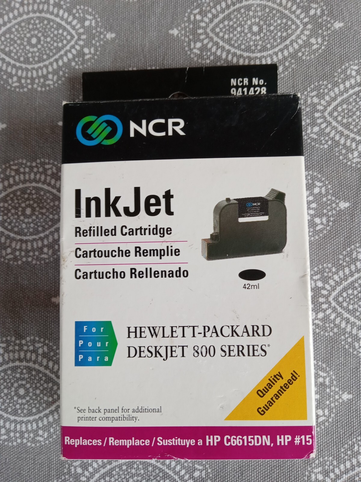 NCR Ink Jet Refilled Cartridge  for Hewlett Packard Deskjet 800 Series