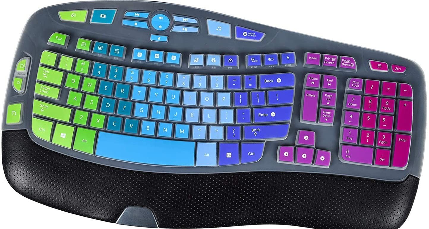 Logitech Keyboard Cover & Skin for MK550 & MK570 - Ultra Thin & Rainbow