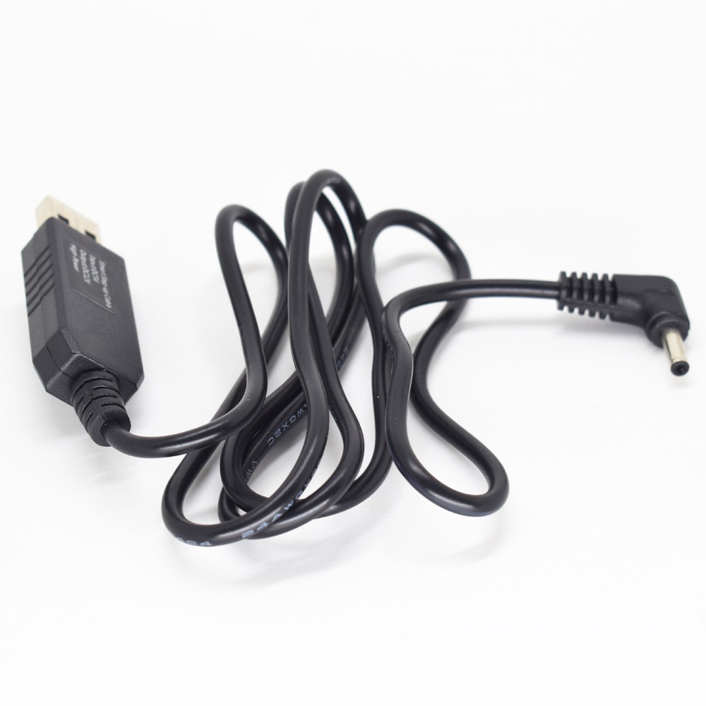 1pc 3.3ft/1M USB A Male 5V To 12V DC 3.5x1.35mm Right Angle Male Step-Up Cable