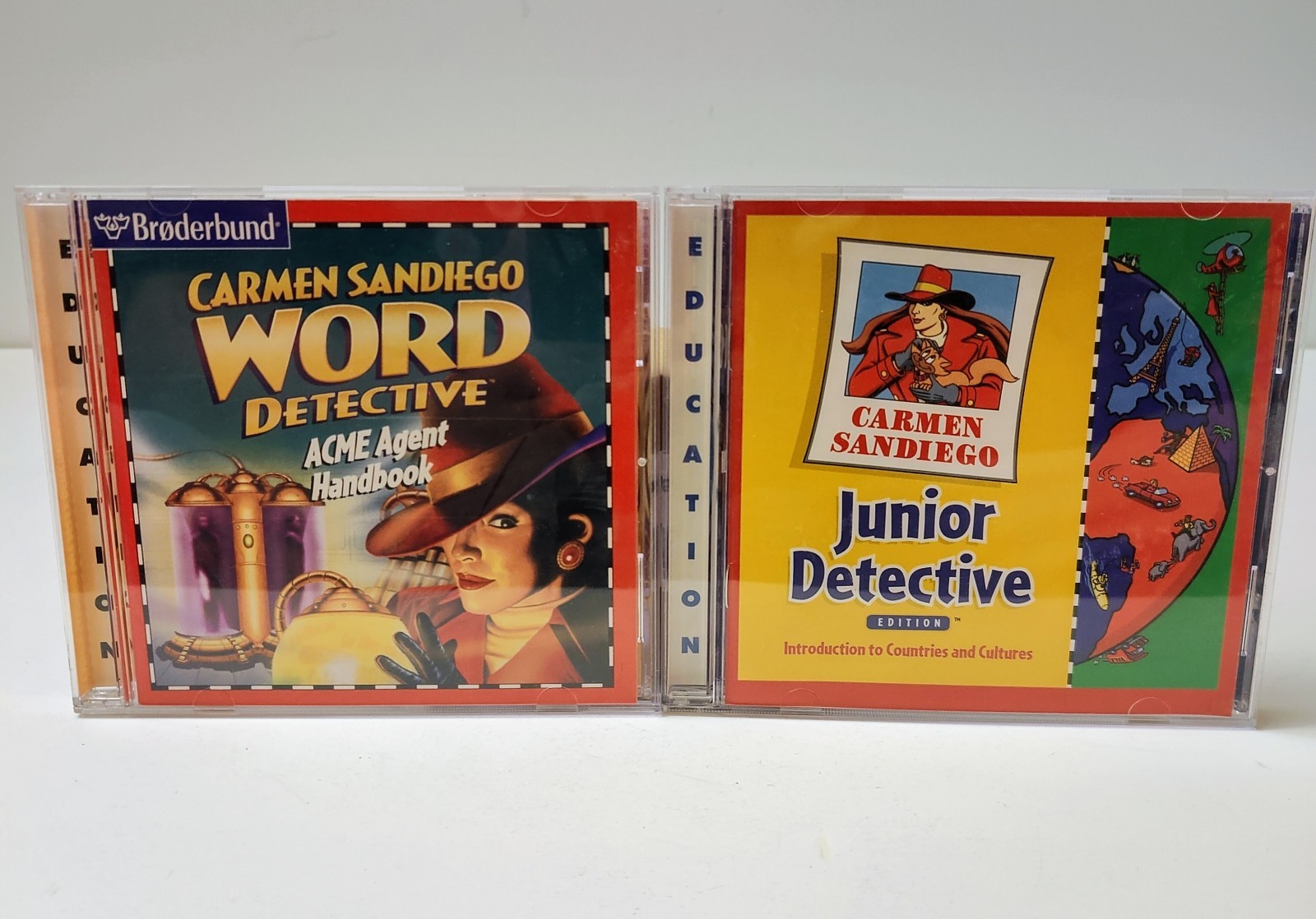 Carmen Sandiego Word Detective & Junior Detective (PC/Mac 1996, 97) VG