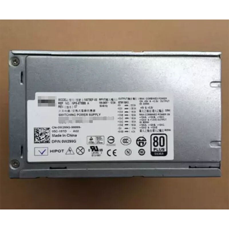 For DELL T3500 Server Power 525W D525AF-00 H525AF-00 01 X008G M821J 6W6M1 U597G