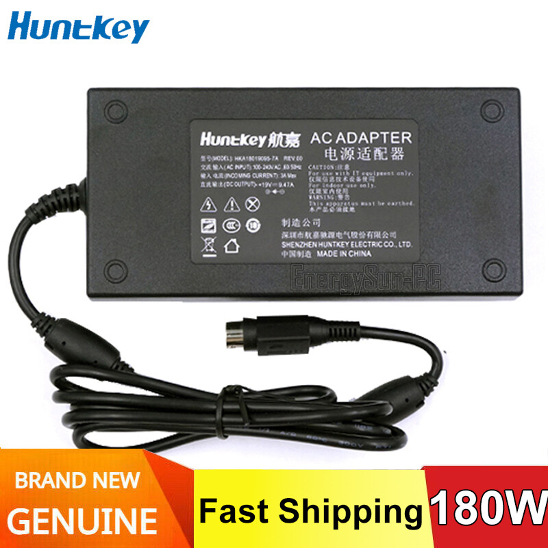 Original Huntkey HKA18019095-7A 19V 9.47A 180W 4PIN Adapter Power Supply Charger