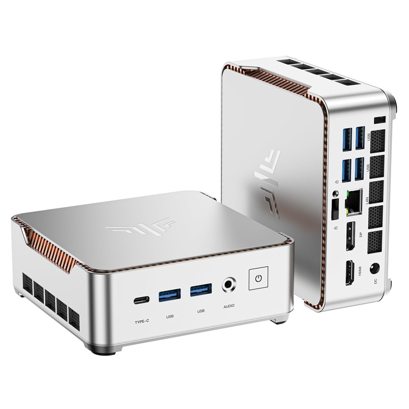 KAMRUI P2 Mini PC Computer AMD Ryzen Embedded R2544,8GB DDR4 256GB SSD,Win11 Pro
