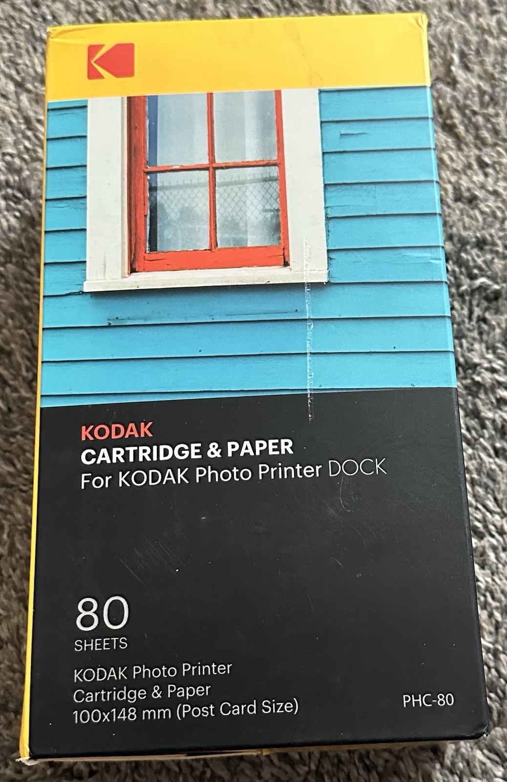 Kodak Cartridge & Paper for Photo Printer Dock PHC-80 – 80 Sheets Pack