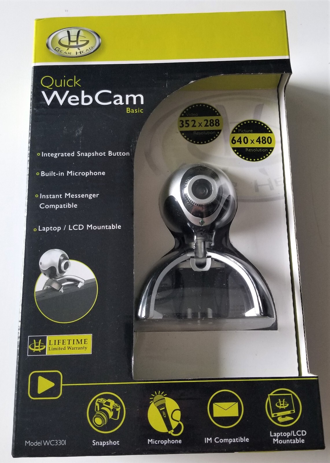 Brand NEW Gear Head Quick Webcam (Lifetime Limited Warranty)