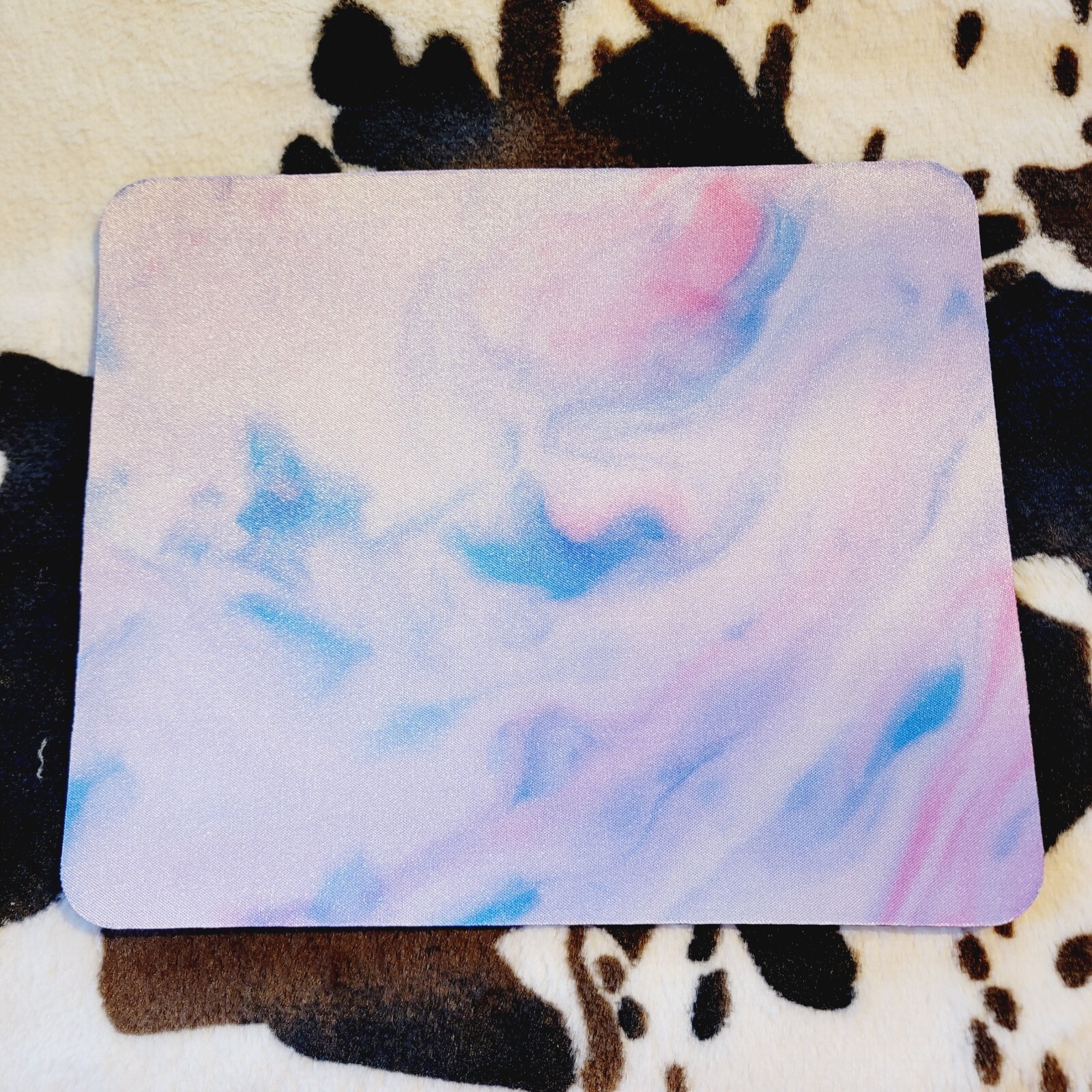 Tie Dye Watercolor Computer Non Slip Custom Mouse Pad Handmade 
