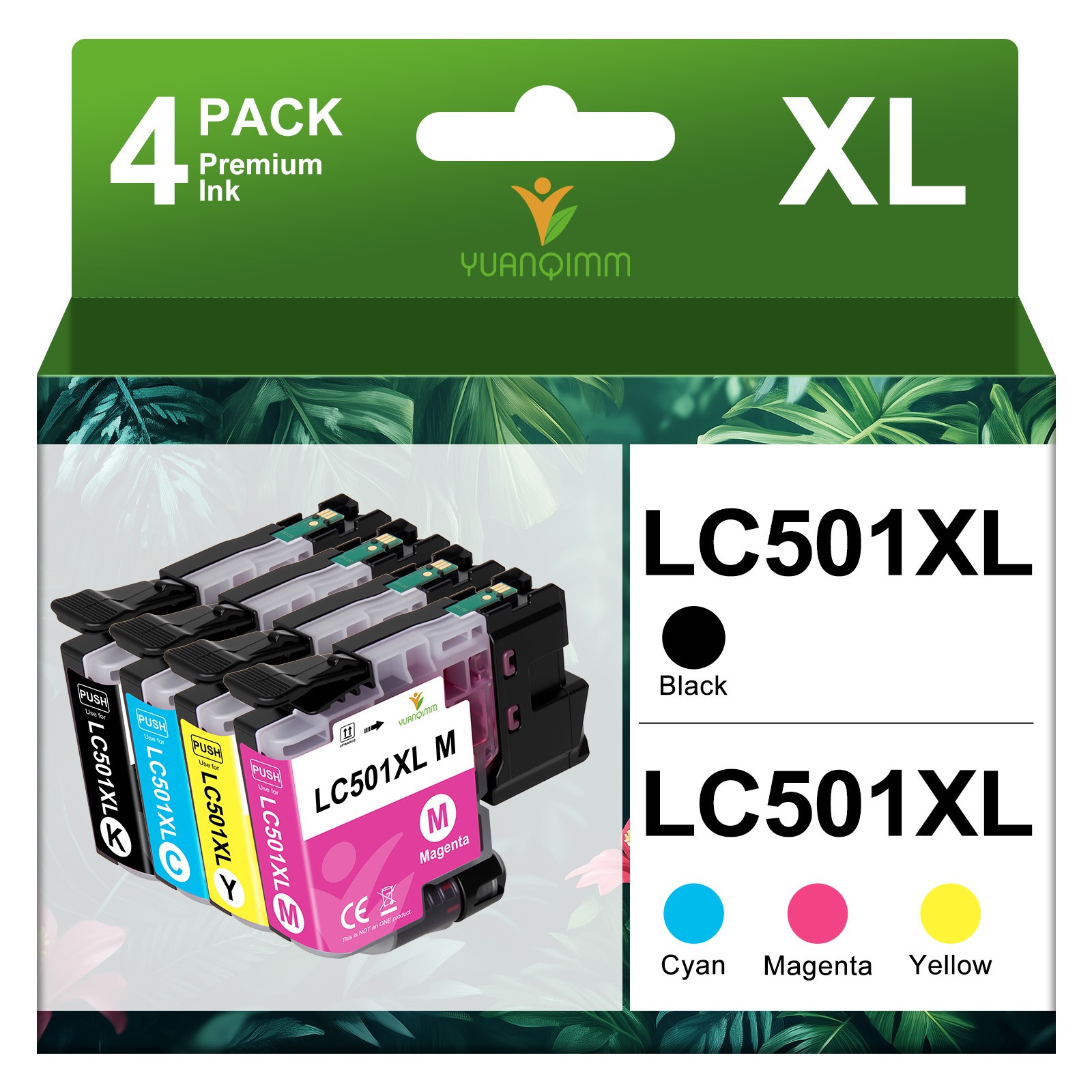 LC501XL Ink Cartridges for Brother MFC-J1360DW MFC-J1260DW MFC-J1410DW LC501