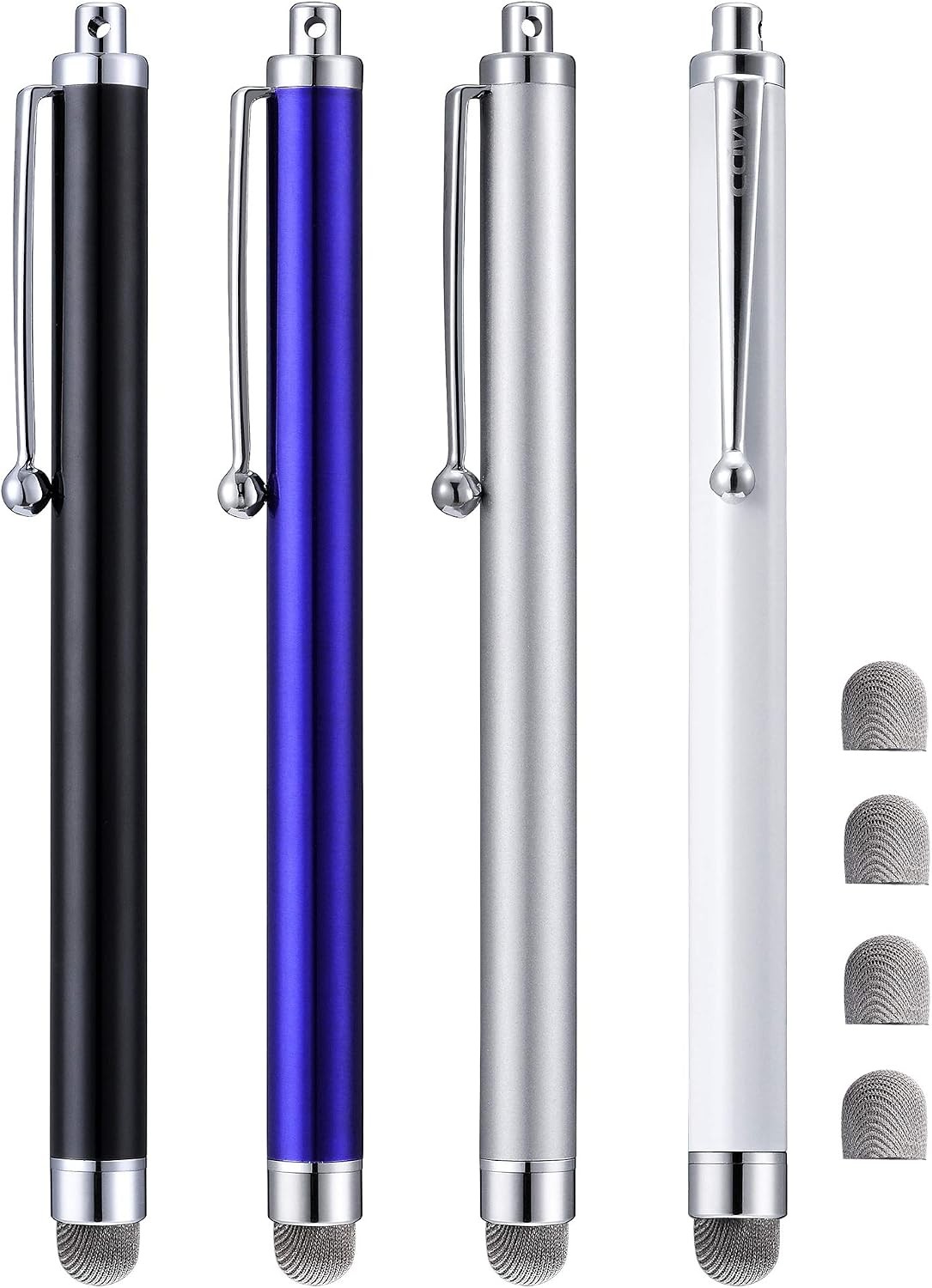 Stylus, 4 Pcs 5.0 Inch Mesh Fiber Tip Stylus Pens 5 inches, inches-4pcs