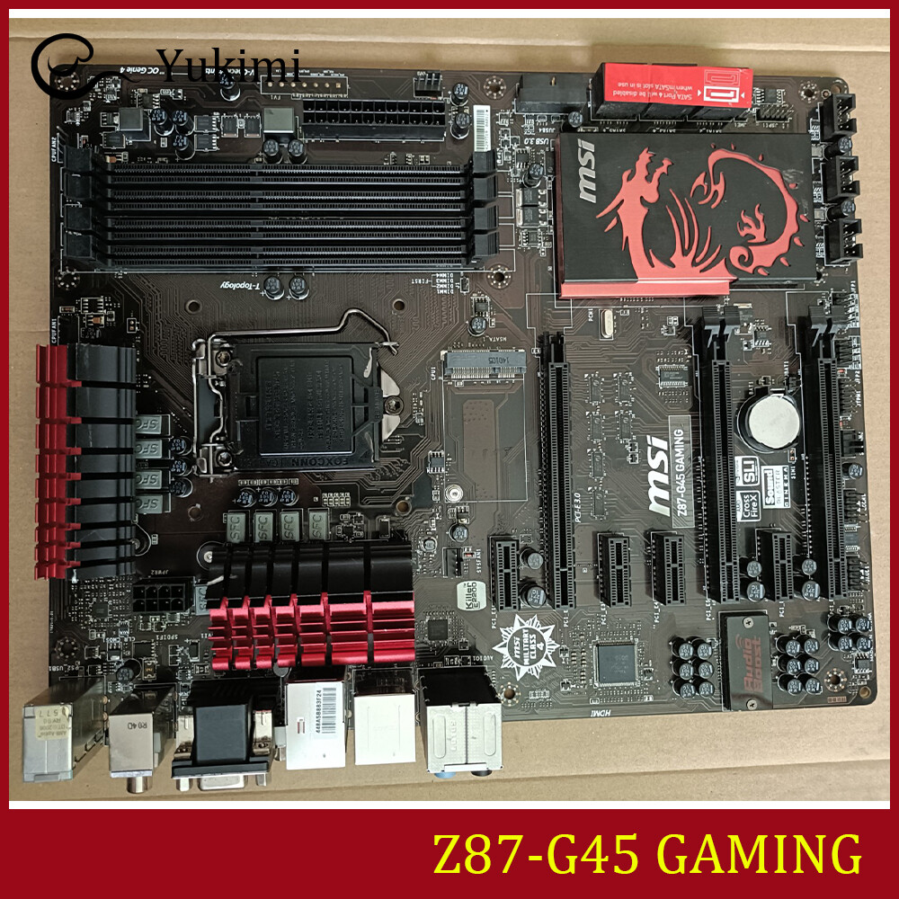 FOR MSI Z87-G45 GAMING DDR3*4 Socket 1150 32GB HDMI VGA DVI Ｍotherboard Test OK