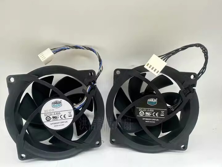 1PCS COOLER MASTER DF0802512RFUN DC12V 0.60A 8CM 4-Wire PWM Cooling Fan