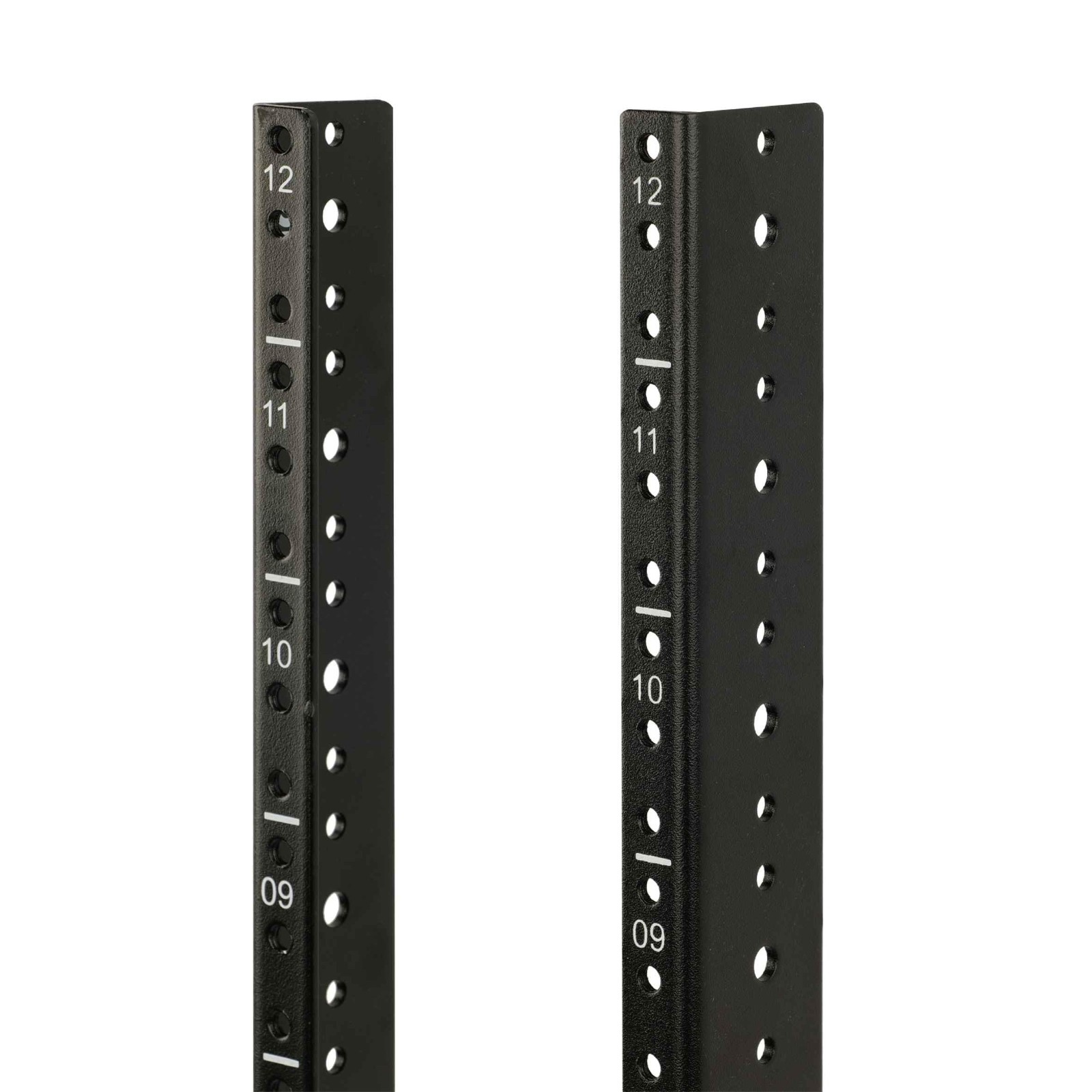 12U Vertical Server Rack Rails Kit - Adjustable Mounting Hardware, 12-24 Screws,