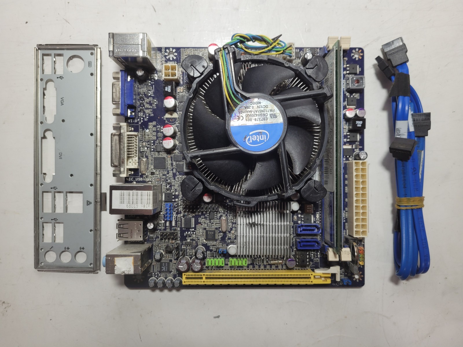 FOXCONN H61 Motherboard Core i5-3340, 4GB RAM, IO Shield #1385