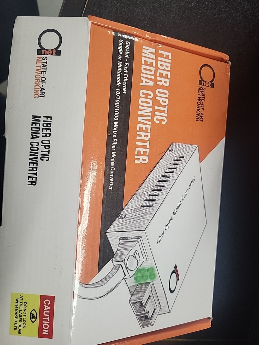 ADnet Gigabit Singlemode Fiber Media Converter W/ SFT Slot 