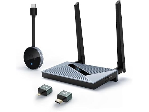 COTOWE Wireless HDMI Transmitter and Receiver, True Plug & Play Black