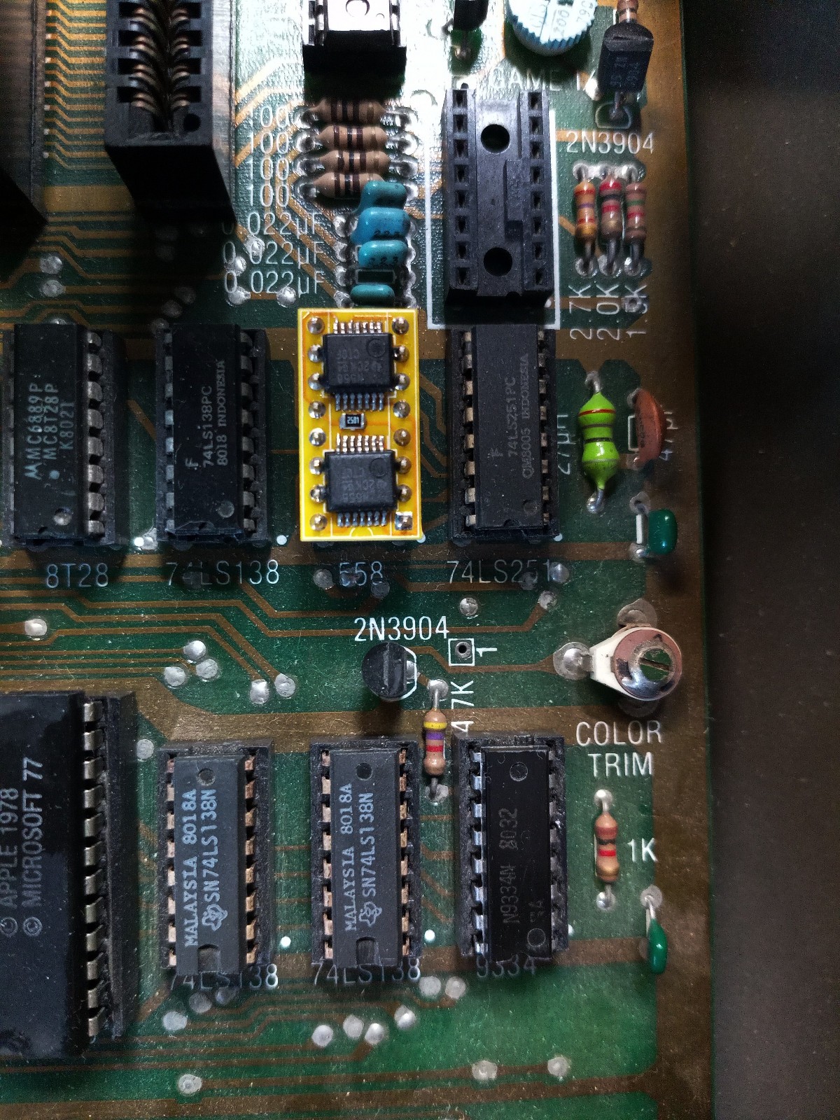 NE558 NE558N Modern drop in replacement Apple ii Plus joystick controller timer