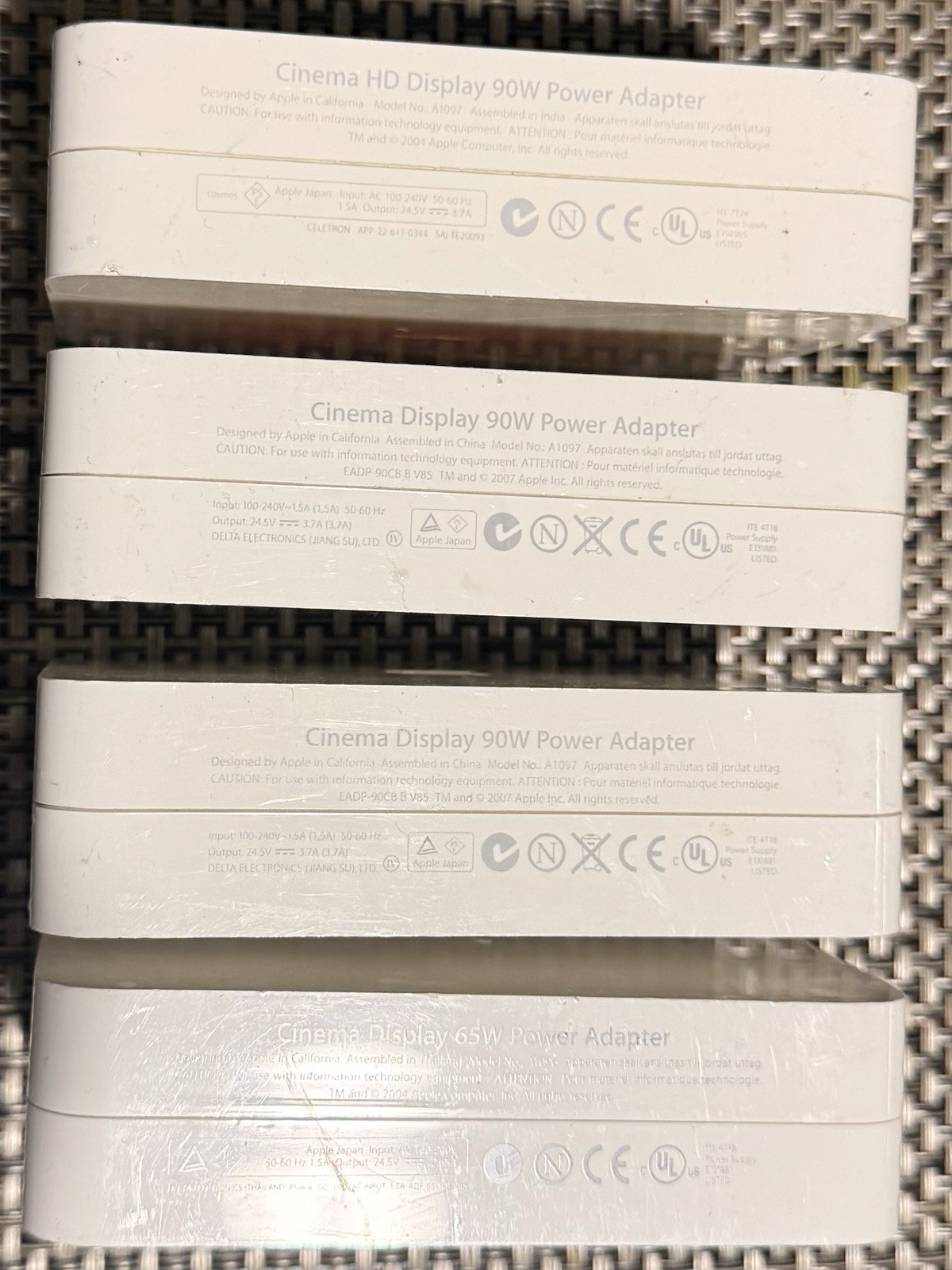 Lot Of 4 Units Genuine OEM Apple Power Supply Adapter 65W And 90W