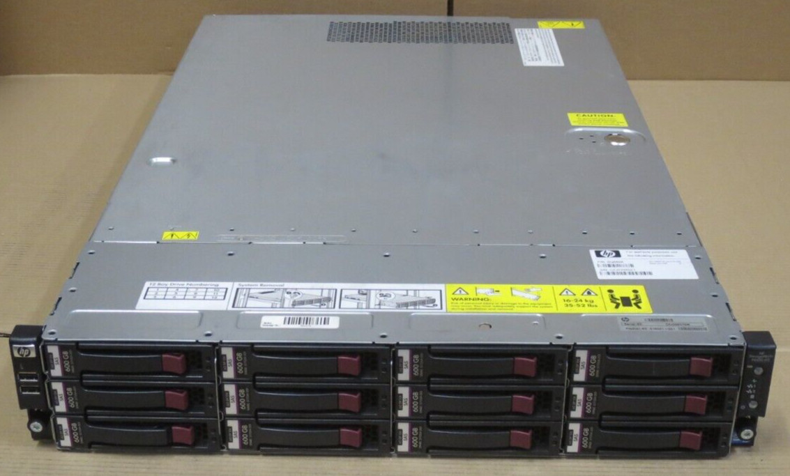 HP StorageWorks P4500 G2 Storage Server Xeon E5520 2.33GHz 12x600GB HDD 6GB RAM