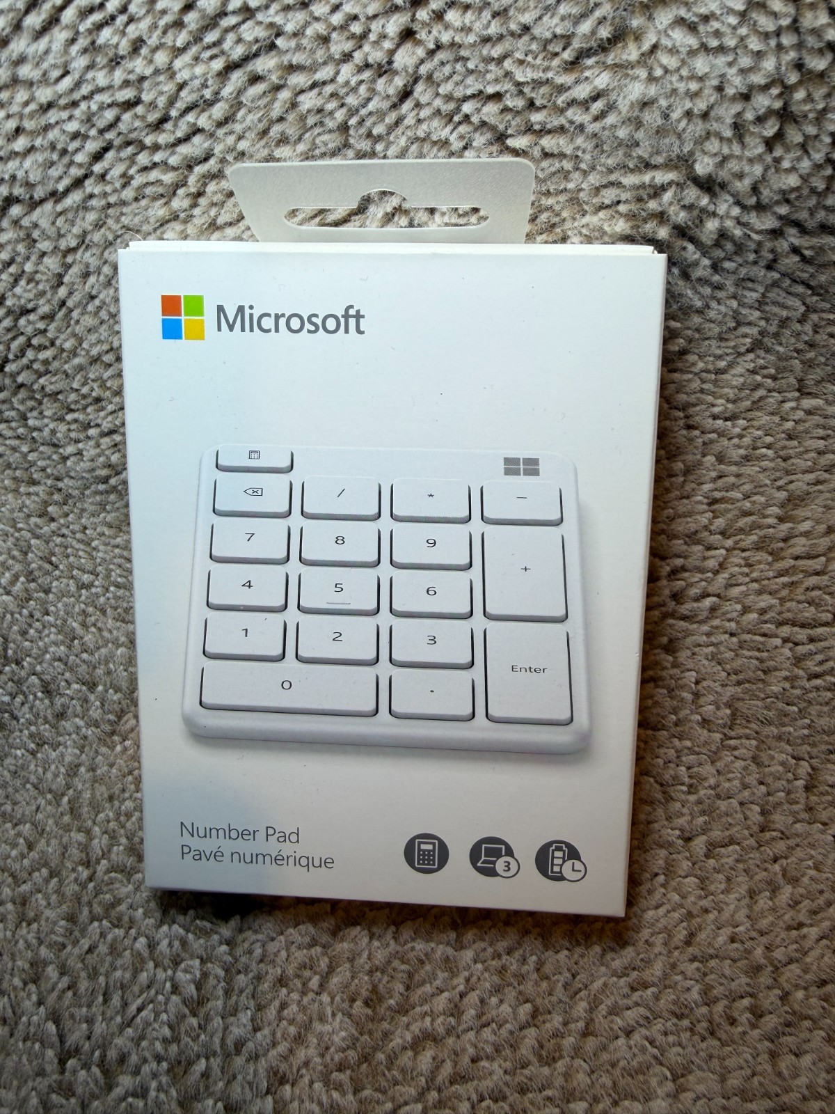 Microsoft Bluetooth Number Pad White NEW UNOPEN