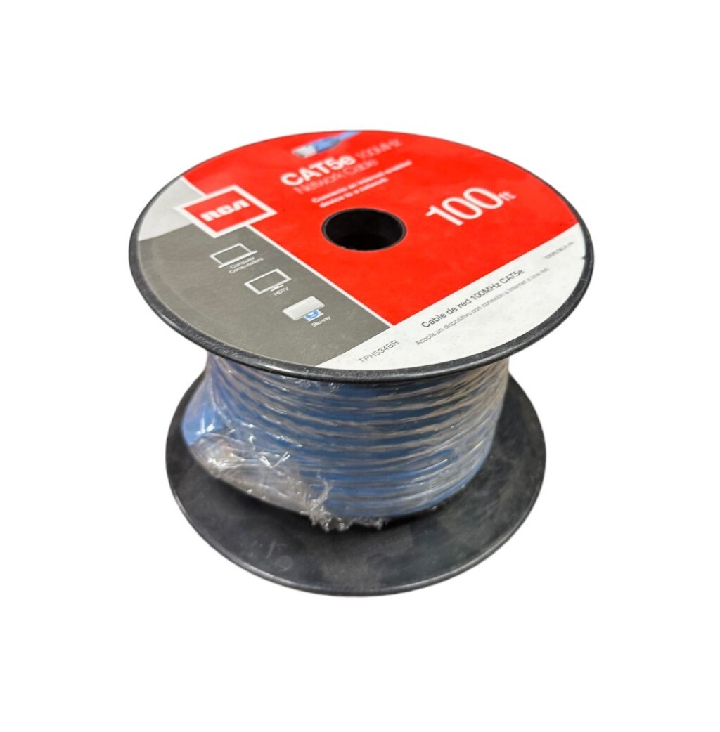 NEW RCA TPH534BR, CAT5e 100MHz Network Cable, 100ft **SALE**