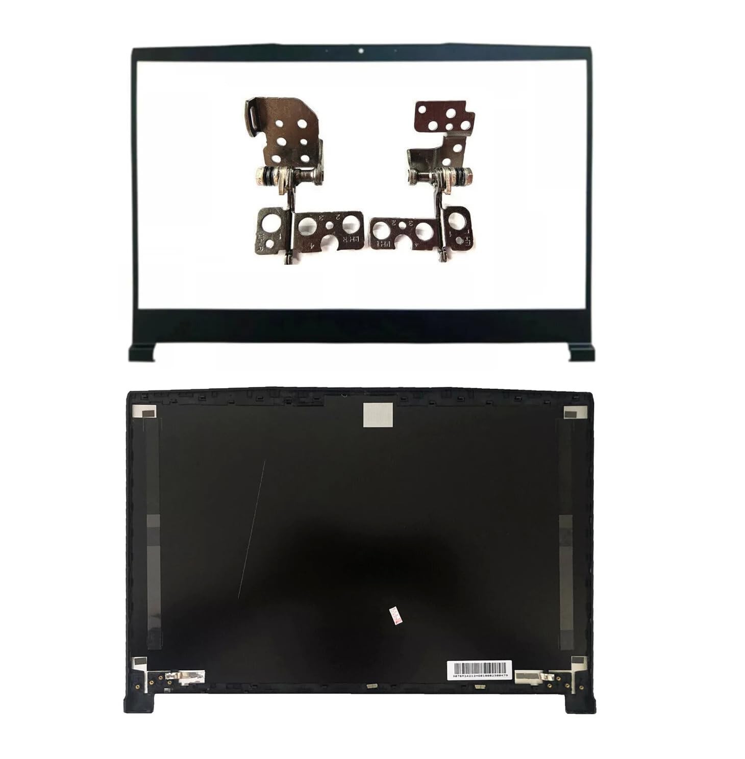 Wzqrps New Replacement Laptop LCD Cover Back Rear Top Lid Hinges Front Bezel ...