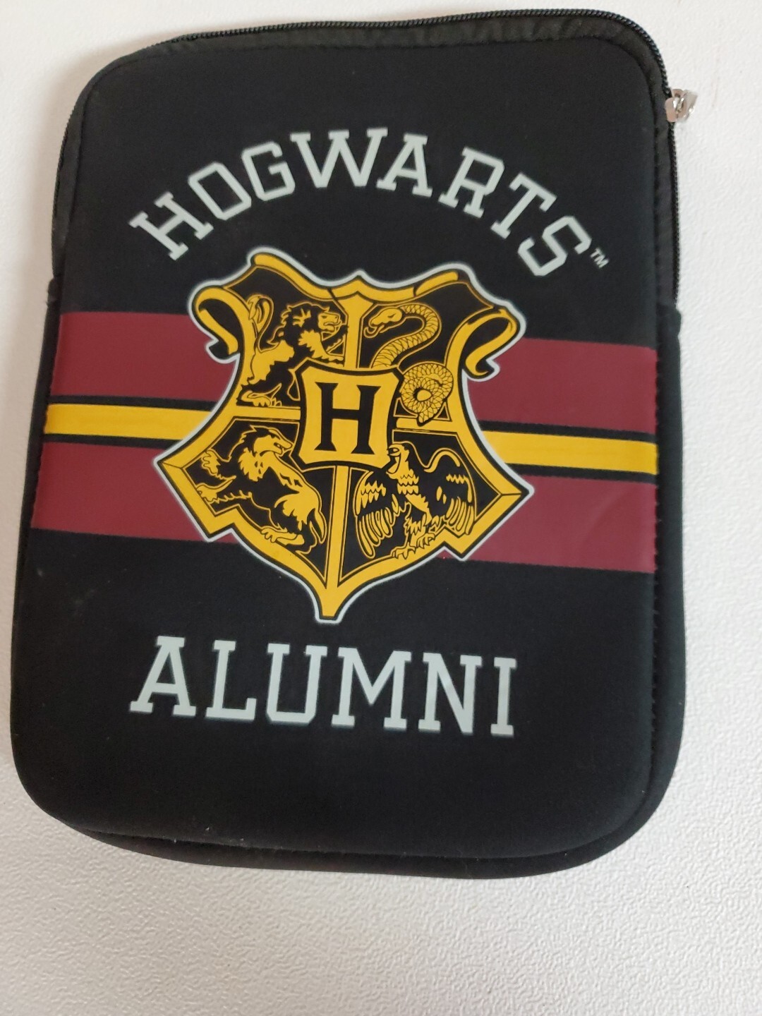 Harry Potter Hogwarts Alumni Tablet Zipper Sleeve Case Back Pocket Soft Lined