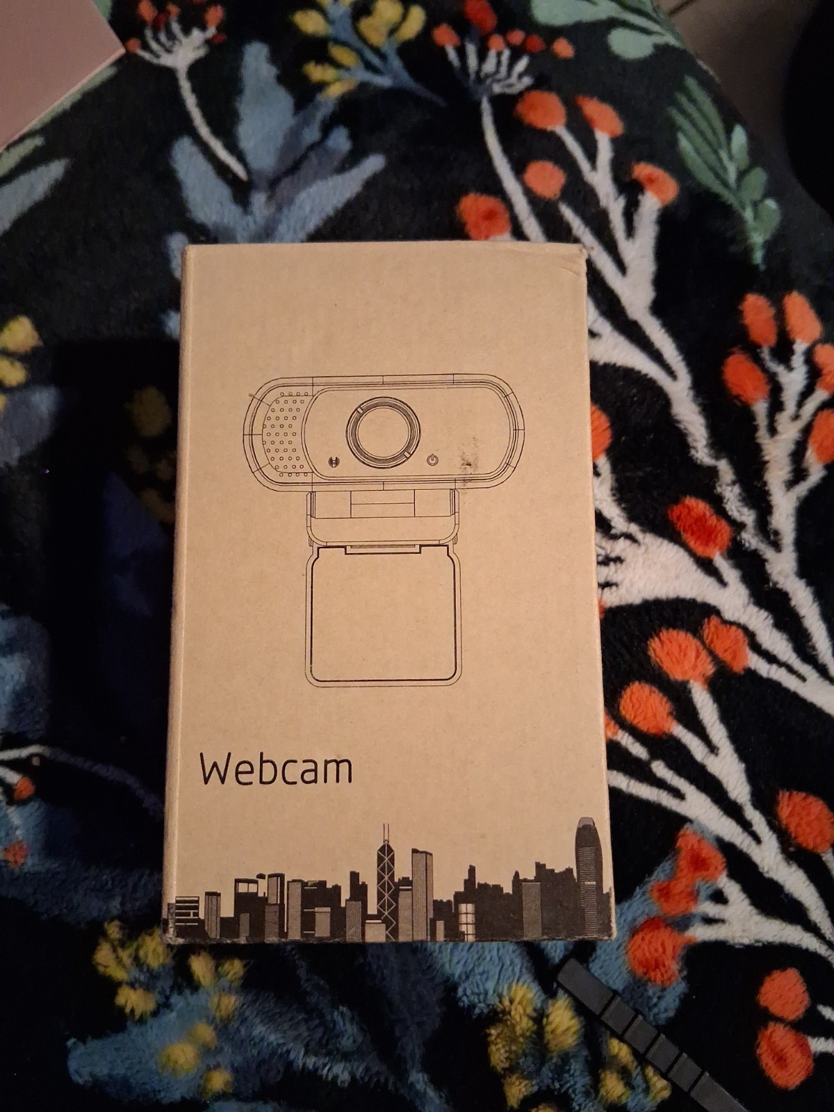 XPCAM 1080P USB Webcam 30fps w/ Privacy Shutter Built-In Mic Tripod Black