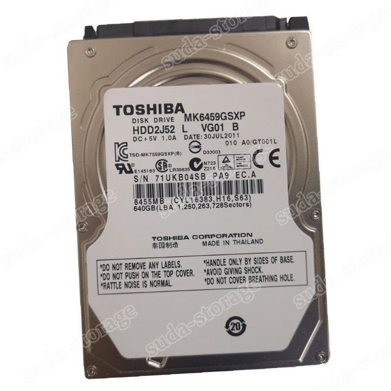 1PCS New Toshiba 640GB MK6459GSXP 5400 RPM SATA 2.5" Laptop HDD Hard Drive -9.5