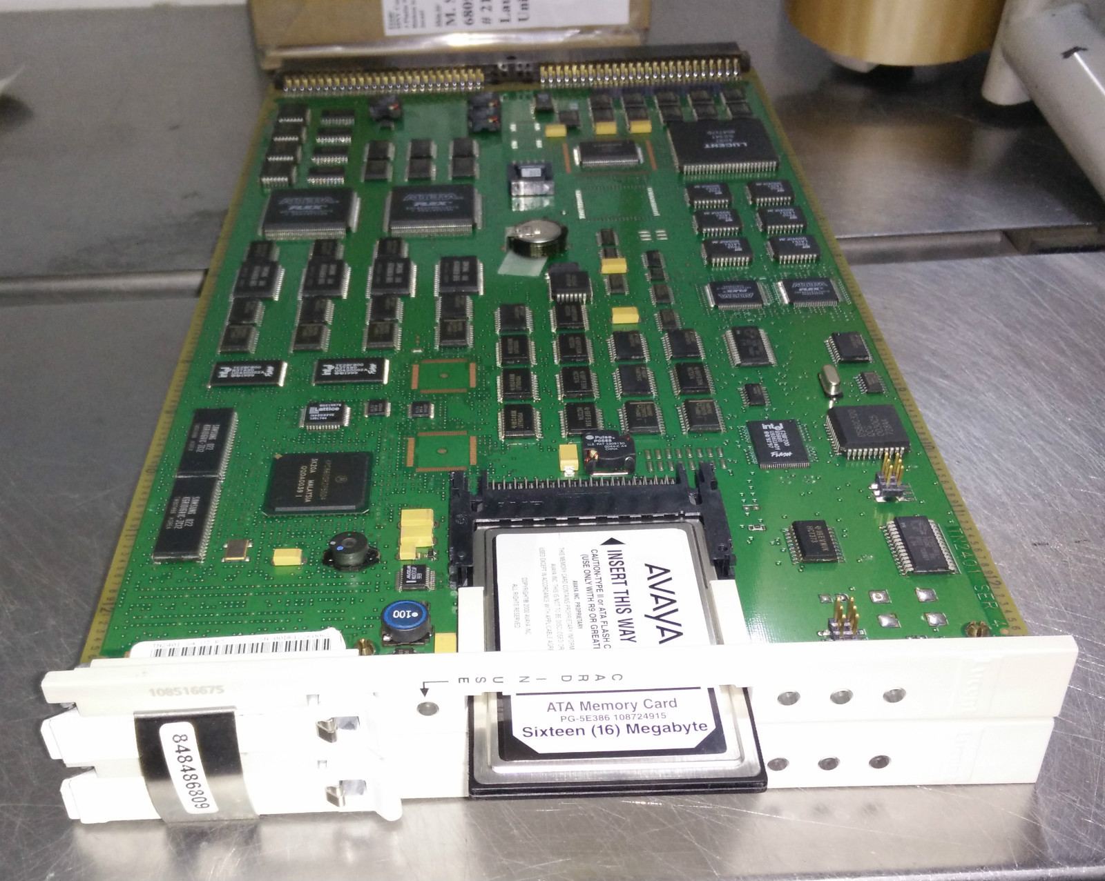 AVAYA Lucent TN2401/TN2400 NET/PKT INTERFACE 848486809 DEFINITY w/16MB ATA Card 