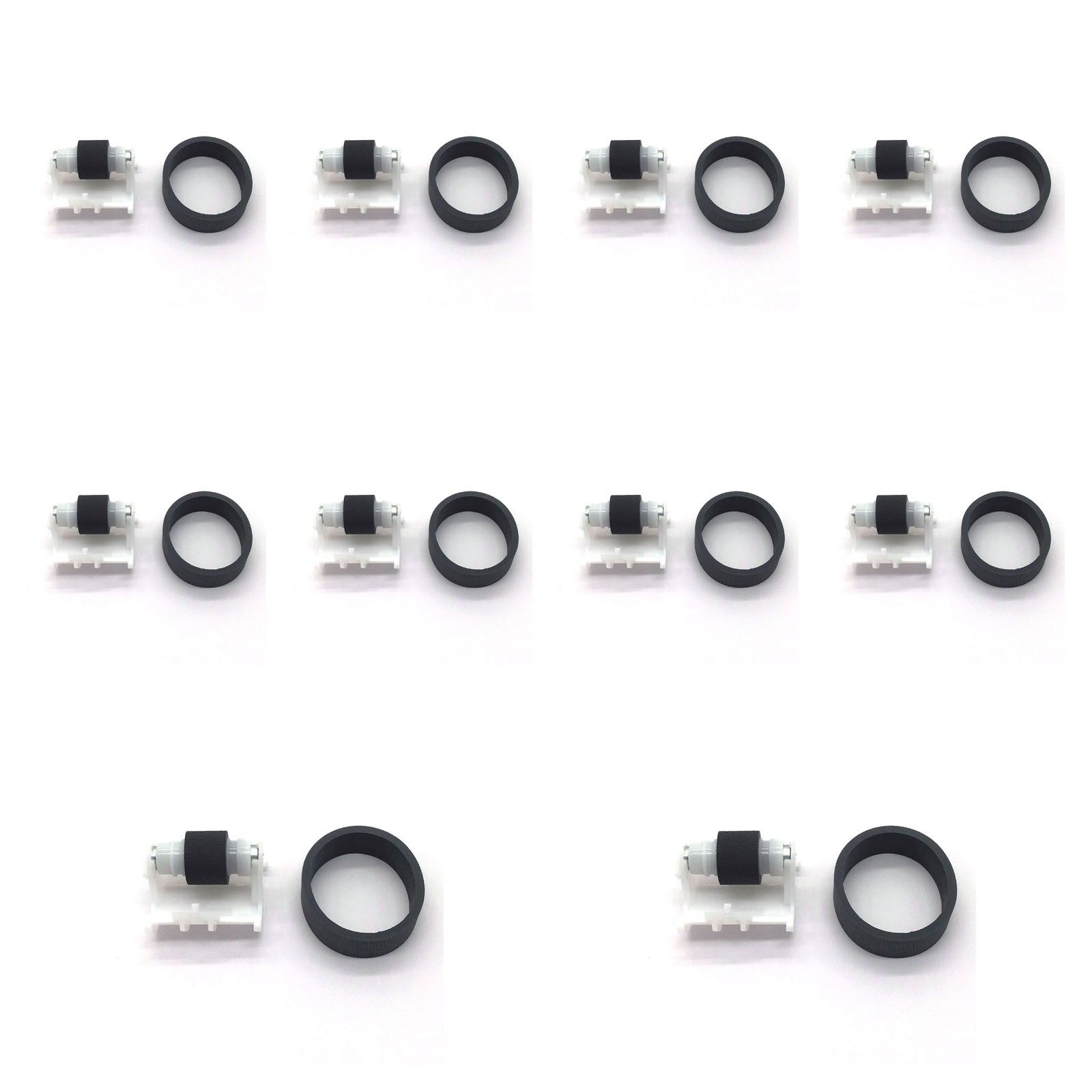10sets Feed Separation Pickup Roller Rubber Tire For Epson ET2980 ET4800 ET4500