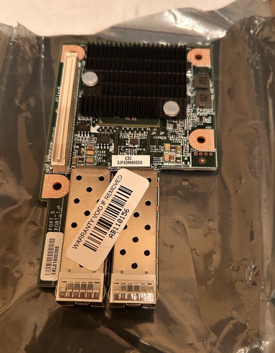 Quanta DA0F03PC8C0 Intel 82599ES Dual Port 10GbE SFP+ Mezzanine NIC