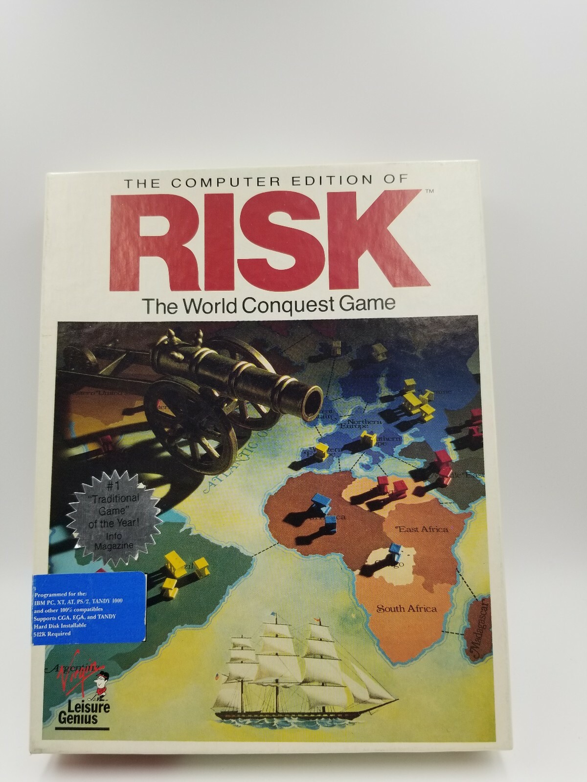 Risk IBM PC Game on 5.25" disks with box, no manual