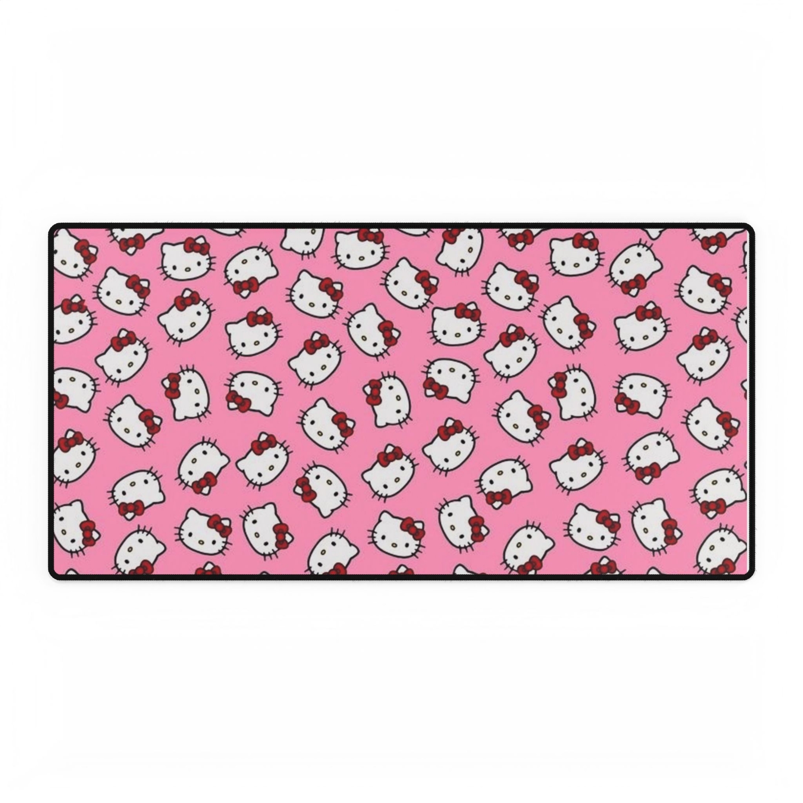 Pink y2k Premium Gaming Mouse Pad Hello Kitty Desk Mat, Cute Office Accessories,
