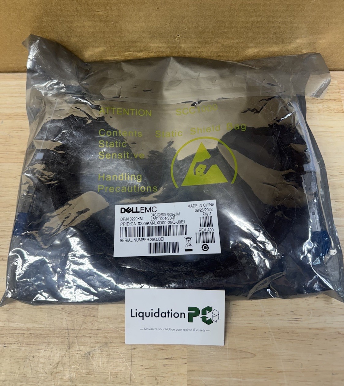 ✅ DELL DAC-Q28DD-200G-2.0M L56DD004-SD-R 0229KM 229KM DAC-200G speed Cable 2m