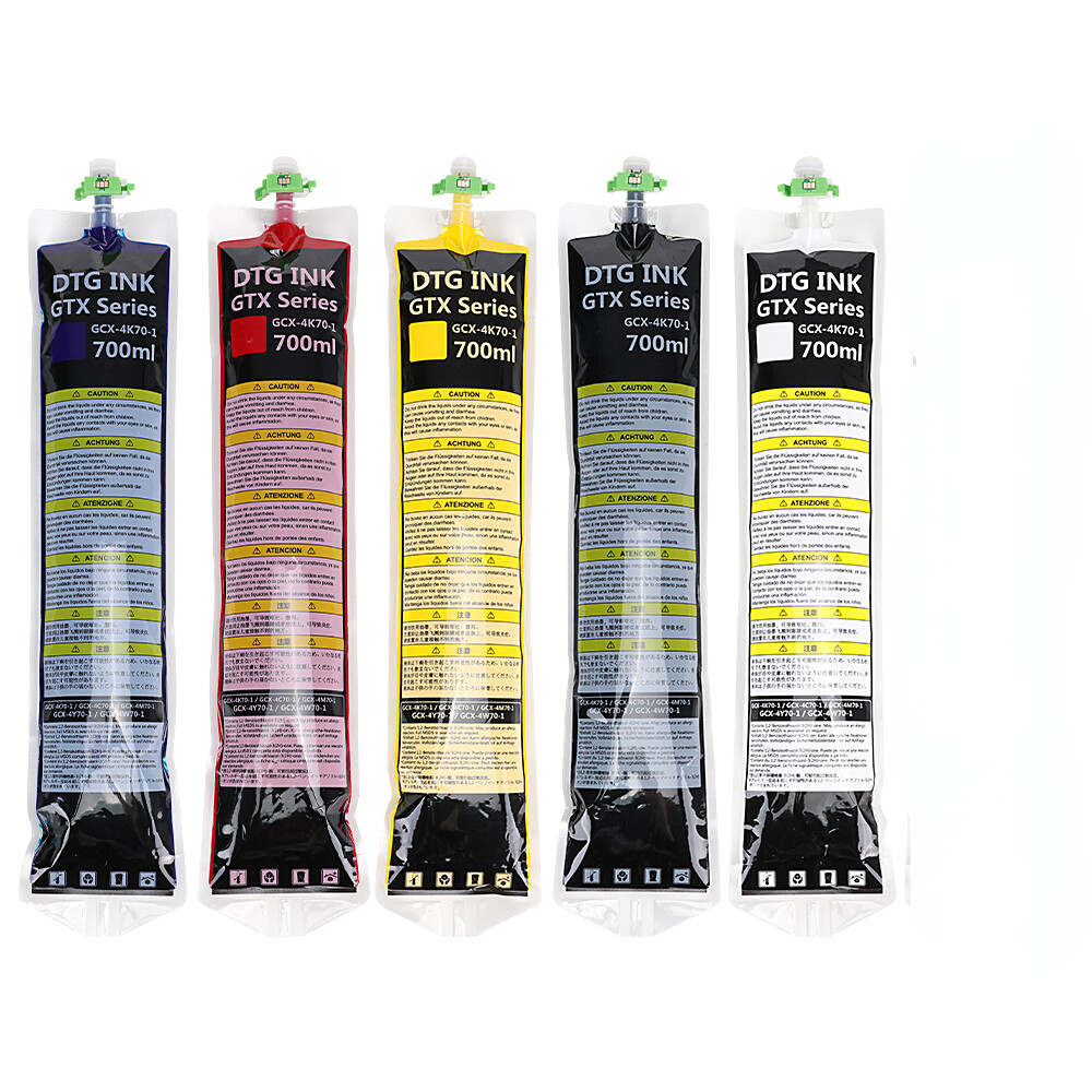 5pc/set High Quality GTX ink Bag With One Time Chip For Brother GTXPro Series