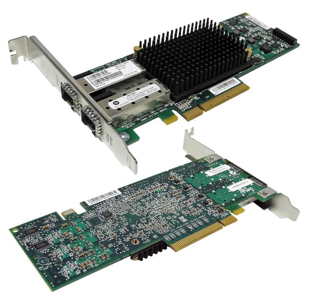 HP CN1100E Dual Port 10GbE FC SFP+ PCIe x8 CNA Card OCE11102 SP# 649108-001 FP