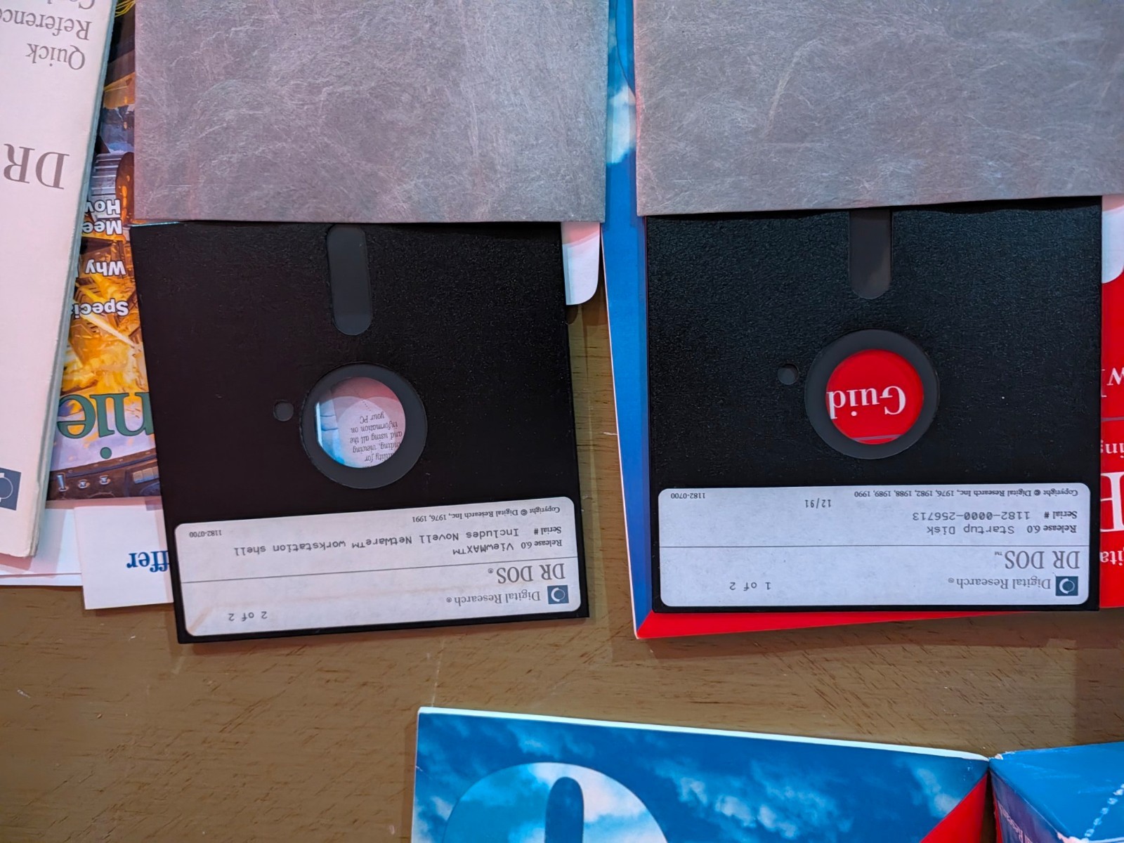DR DOS 6.0 Digital Research Complete Box 5.25" Floppy Disks Manuals ViewMAX 1991