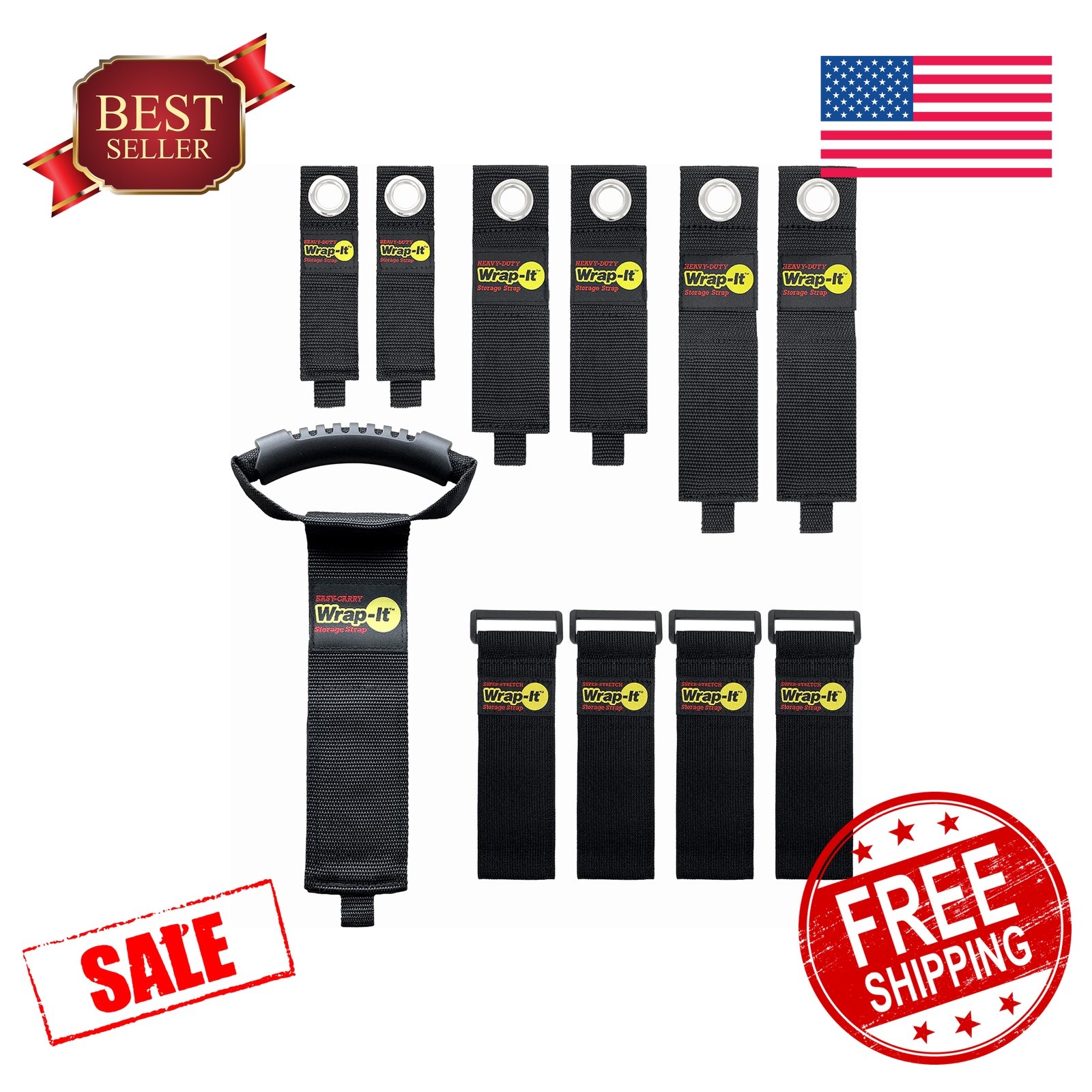 Wrap-It Storage Garage Organization Value Pack