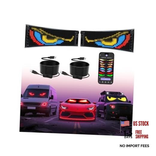 Multifunctional Bright 2PCS Devil Eyes Cars SUVs & Trucks 2PCS-23in x 5in